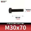 Tornillos de Cabeza Hexagonal de Alta Resistencia Grado 10.9, Pernos Extendidos Pavonados, Varillas Roscadas Completas, Rosca Completa 5783m8-m33