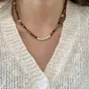 Collar de Plata de Ley 925 para Mujer Colección Serie Otoño e Invierno Hecho a Mano Cadena para Clavícula Versátil Serie de Cadenas de Plata de Colores