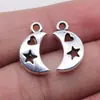 9X17Mm 1.3g Multicor Retrô Artesanal Material para Joias Coração Coração de Pêssego Lua Estrela Coração Pingente