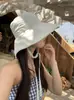 Sombrero de Pescador para Mujer Sentido de Alta Gama 2025 Nuevo Estilo de Verano Correa Ala Ancha Sombrero Coreano Protección Solar Lazo Sombrero de Sol