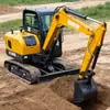 Exportado para a América do Norte, Escavadeiras de Esteira em Estoque, Garantia de Fábrica, Novo. Mini Escavadeiras para Britagem de Estradas, Escavação de Valas e Abertura de Canais