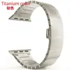 Pulseira de metal de aço inoxidável com fecho de borboleta alta para pulseira de Apple Watch geração 7/8 de 41mm para homens e mulheres