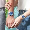 Reloj de Pareja Marca CHENXI Reloj de Cuarzo Impermeable de Tres Ojos Decorativos para Hombre y Mujer Reloj de Pulsera para Mujer Reloj con Correa de Acero