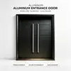 Porta de Entrada de Liga de Alumínio com Abertura Dupla de Luxo Leve Adequada para Vilas Modernas Resistente Durável Insonorizada à Prova de Calor