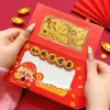 Envelopes Vermelhos do Ano Novo do Cavalo, Notas Douradas, Dinheiro da Sorte, Riqueza Instantânea, Pacotes de Dinheiro Felizes com Tema de Princesa, Presentes Pequenos Atacado