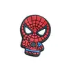 Zapatos de agujero de pegamento suave de PVC de Spiderman de dibujos animados flor de zapato hebilla de zapato accesorios para zapatos hebilla decorativa accesorios para zapatos diy venta al por mayor transfronteriza