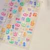 2025 Fortuna Nuevo Dinero Nuevo Año Pegatinas para Uñas Futuro Brillante Coloridas Dopamina DIY Lindas Pegatinas para Uñas