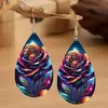 Nuevos Pendientes Acrílicos Transfronterizos con Diseños de Gota de Agua, Fondo Marino y Mariposa, Regalo de Navidad para Mujeres, Regalo para Amante