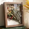 Moldura de foto com flor seca 3D material DIY A4 moldura de exposição de espécime oco feita à mão A3 moldura vazia para emoldurar plantas 6 polegadas Personalizável