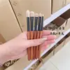Pincéis de Maquiagem para Olhos de Lã Mista de Raposa Vermelha e Pelo Animal, Grandes, Médios e Pequenos para Aplicação de Sombra, Iluminação de Detalhes e Pincel de Contorno para Abaixo dos Olhos