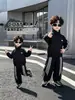 Conjunto de Otoño para Niños 2026 Nuevo Conjunto de Dos Piezas de Chaqueta Deportiva Casual y Pantalones de Chándal Estilo Coreano para Niños