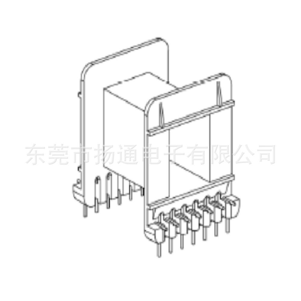 EE55骨架卧式7-7  L脚 1.35  1.6