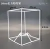 Lámpara de mesa Accesorios DIY Película Lámpara de ambiente Soporte Gancho Flor Marco de hierro Cuerda de cáñamo trenzada Pantalla de lámpara hecha a mano en relieve