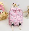 Em stock Hot Nylon Kindergarten Schoolbag Children's Fun Inglês Mochila Floral Nova Mochila Carta Impressa