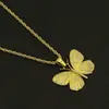 AliExpress Desejo Colar Mais Vendido para Homens e Mulheres Amantes Borboleta Tridimensional Cravejada de Diamantes Acessórios de Pingente