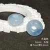 Contas Perfuradas em Gradiente Colorido, Acessórios para Miçangas Artesanais com Furo Grande, Acessórios Decorativos Simples Redondos, Materiais para Miçangas de Roupas e Joias