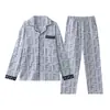 Conjunto de Ropa de Casa Cálida para Hombre Otoño/Invierno, Polar, Manga Larga, Engrosado, Tallas Grandes
