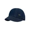 Gorra de béisbol de mezclilla lavada estilo Hong Kong vintage para mujer, versátil para otoño, hace que la cara se vea más pequeña, gorra simple con letras y visera suave
