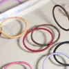 Accesorios Sencillos Estilo Japonés y Coreano, Gomas de Pelo Coloridas, Accesorios para el Cabello, Gomas para el Cabello de Mujer de Alta Elasticidad Simples y a la Moda, Bandas para el Cabello Trenzadas