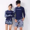 Roupa de mergulho feminina nova dividida roupa de surf manga longa roupa de água-viva roupa de mergulho maiô com proteção solar em estoque atacado