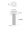 Tornillo de Cabeza Allen de Cobre Morado T2 Perno de Cobre Rojo Conductor Transmisión de Potencia Fuerte Baja Resistencia Placa de Cobre para Batería Tornillo de Cabeza Allen
