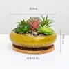 Macetas de Cerámica para Suculentas con Esmalte de Horno de Colores de 10 Pulgadas, Creativas para Interiores, Escritorio, Adornos de Bonsái, Macetas de Cerámica Transfronterizas para Jardinería