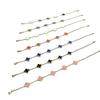 TikTok Explosive Light Luxo Fritillaria Lucky Trevo de Quatro Folhas Pulseira Colar 18K Advanced Sense Simple Aço Titânio Aço Inoxidável Trava