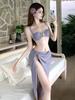 Maiô Feminino 2026 Novo Estilo High-End Elegante Deusa Desejo Puro Sexy Deslumbrante Emagrecedor Férias na Ilha Fonte Termal Roupa de Banho