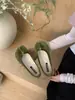 Zapatos de Noche para Mujer con Punta Dividida Estilo Francés Pezuña de Cerdo Modelo Nuevo 2026 Zapatos Planos de Cuero de Oveja con Punta Dividida Mocasines para Primavera y Otoño