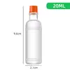 Botellas Portátiles Dispensadoras de Aceites Esenciales en Varios Tamaños, Botellas Vacías de Vidrio para Aceites Refrescantes, Botellas para Aceites Medicinales y Botellas Dispensadoras de Aceites Activos