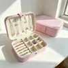 Caja de Joyería de Cuero Amazon Transfronteriza Caja de Almacenamiento de Recuerdo de Boda Venta al por mayor de Fábrica Origen Caja para Pendientes Personalización