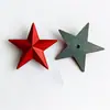 Suministro puntual estrella roja de cinco puntas tridimensional imán de cinco puntas tridimensional medalla de cinco puntas estrella