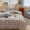 Juego de cuatro piezas de dibujos animados Clase A 100% algodón, modelo 2026, juego de tres piezas de algodón puro para dormitorio estudiantil, ropa de cama para todas las estaciones 4