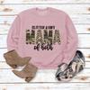 Amazon deseo moda otoño e invierno ropa de mujer Suéter de manga larga con estampado de letras Glitter Dirt mama