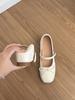 Aumento Interno de Altura Plateado 5cm Zapatos Planos de Boca Baja para Mujer Zapatos Mary Jane con Lazo Zapatos de Ballet Franceses