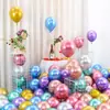 Balão de 10 polegadas 1.8g Dia dos Namorados Arco de Balão para Casamento Festa de Aniversário Decoração de Quarto de Casamento Balão Metalizado Atacado