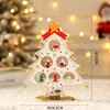 2026 Nova Decoração de Natal Pequena Árvore de Natal de Mesa Pacote de Material DIY para Casa Mini Enfeite Pequeno Presente
