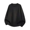 Camiseta de Manga Larga con Cuello Redondo y Patrón de Gofre Nuevo de Otoño T555 para Hombre, Camisa Básica Holgada y Sencilla, Especial P18 Sin Diferencia de Precio