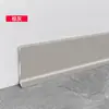 Rodapié de aleación de aluminio extremadamente estrecho, rodapié metálico autoadhesivo, línea de esquina ultradelgada de 6/8 cm para suelos de madera en estilo de lujo ligero