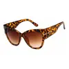 Óculos de Sol Cat-Eye de Nova Moda Transfronteiriços para Mulheres, Versáteis e Estilosos, Óculos de Sol com Proteção Solar, Óculos de Sol Retrô de Armação Grande em Formato T