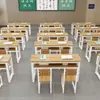 Mesas e Cadeiras Aula de Treinamento Mesa de Estudo Aula de Reforço Escolar Cursinho Canto Arredondado Mesa e Cadeira Dupla Alunos do Ensino Fundamental e Médio e Crianças