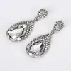 Venta directa de fábrica versión coreana de pendientes de cristal de gota de agua pendientes pendientes novia pendientes largos E306