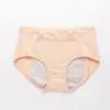 Vaya, estas son bragas sanitarias de algodón puro, a prueba de fugas, con refuerzo ancho, para la menstruación, talla grande, modelo 9038