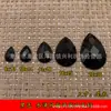 Venta al por mayor del fabricante Planos Negros de Acrílico Fondo Plano Doble Agujero Diamante Gota de Agua Hebilla Plana diy Ropa Accesorios de Boda Accesorios Materiales