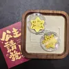 Pegatinas Doradas para Teléfono para el Año del Caballo, Modelo Nuevo, Oro Puro 999, Pegatinas para Teléfono para Riqueza y Buena Suerte, Adhesivas, 2mg, Regalos Pequeños al por Mayor