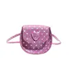 Bolsa Infantil, Elegante Mini Bolso de Hombro de Princesa con Forma de Corazón Dulce para Niñas, Simple Accesorio de Billetera para Monedas para Niños, Bolso Cruzado para Niñas