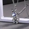Collares para Hombre Estilo Urbano, Colgantes Personalizados de Celebridades de Internet, Cadenas Largas para Suéteres, Joyería de Acero Inoxidable Fábrica al por Mayor