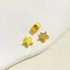 Ouro Areia Preserva Cor Flor Dupla Face Personagem Tofu Abóbora Lanterna Urso Contas Espaçadoras Moeda Contas para Miçangas Artesanais DIY Material