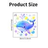 Pegatinas de PVC autoadhesivas para inodoro Shangyi, ballena de color, pegatinas de inodoro impermeables, fabricantes transfronterizos, venta al por mayor, generación personalizada