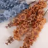 Nuevas flores de jacinto artificiales en tallos largos para escenario de hotel y decoración de bodas, flores de glicinia para decoración de interiores, al por mayor